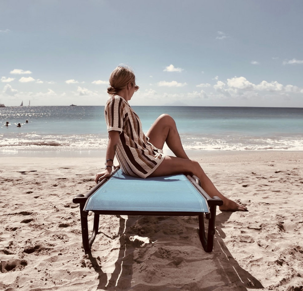 Carry On Retro Beach Cover Up - Knit Dress - Swim