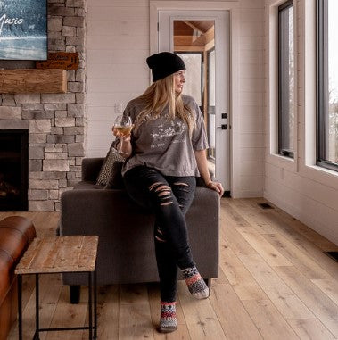 Heritage Collection - The Weekender Boxy Tee - Heathered Grey