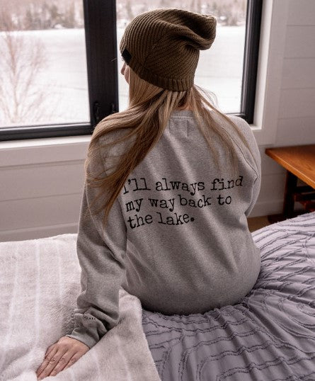 Heritage Collection - Raglan Shoulder Regular Length Crew - Heathered Grey