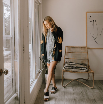 Dockside Knit Cardi - Navy & Mustard - LIMITED EDITION