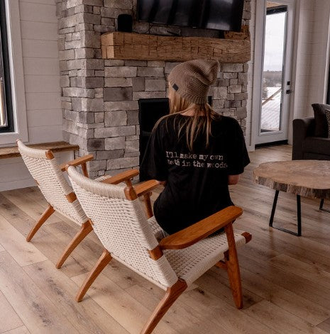 Make my own path in the woods - Black - Festival Tee