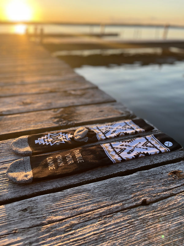 Cabin Socks - Paddle Your Own Canoe