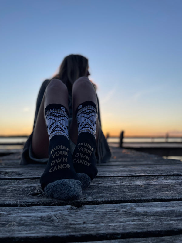 Cabin Socks - Paddle Your Own Canoe