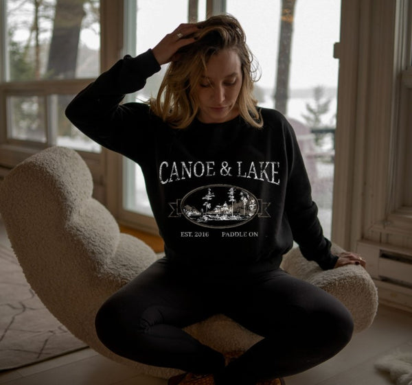 Heritage Collection - Woman's Crop Crew  - Black