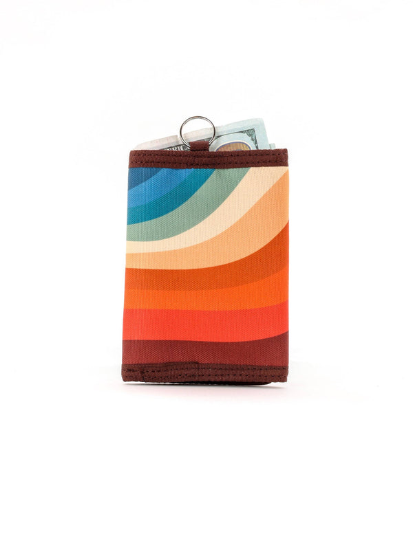Cute 80s Wallet | Retro Bifold RFID Recycled | Groovy