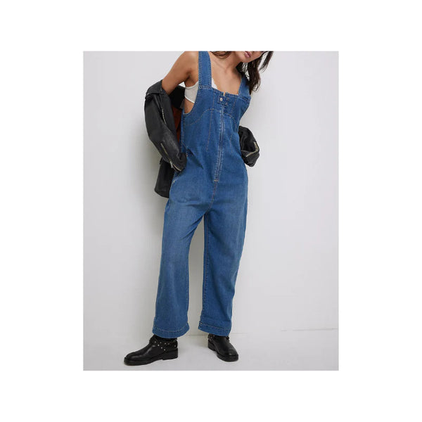 Jude One Piece Overalls - Mid Indigo