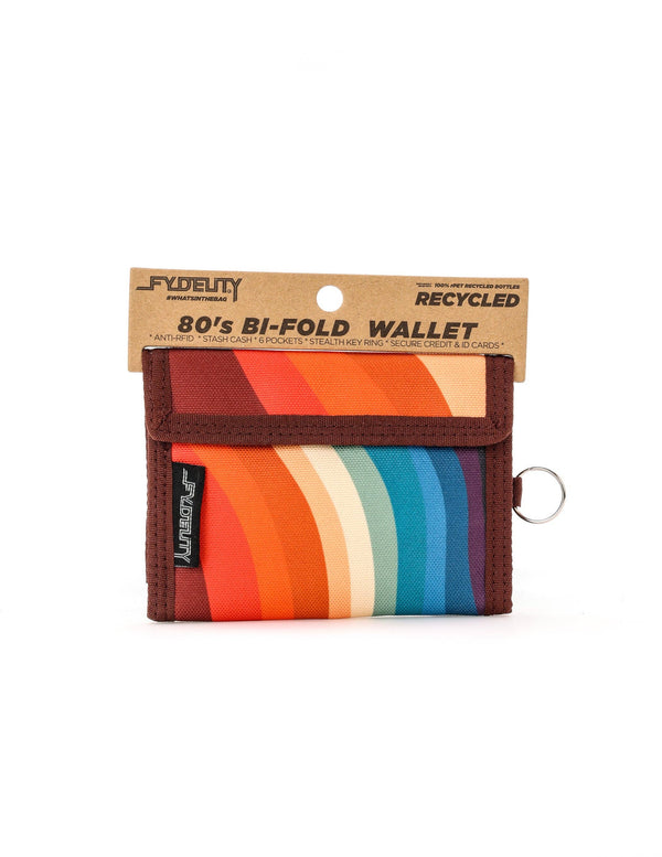 Cute 80s Wallet | Retro Bifold RFID Recycled | Groovy