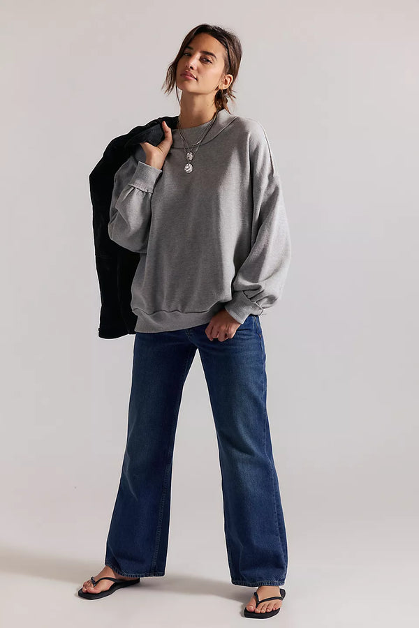 We The Free Palm Springs Pullover (Heather Grey) - Free People