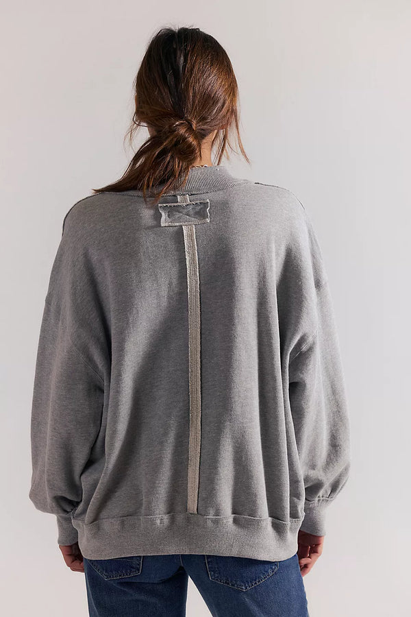 We The Free Palm Springs Pullover (Heather Grey) - Free People