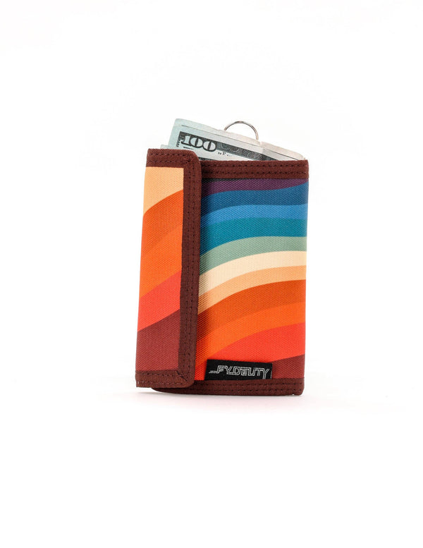 Cute 80s Wallet | Retro Bifold RFID Recycled | Groovy