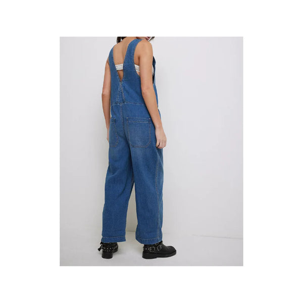 Jude One Piece Overalls - Mid Indigo
