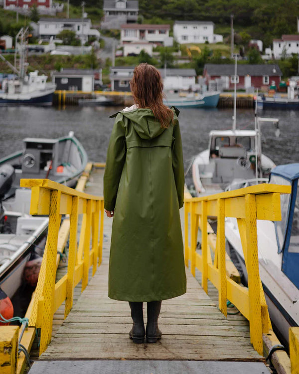 Mernini Raincoat - 42" - Chive Green