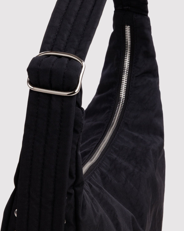 Nylon Shoulder Bag Studs - Black