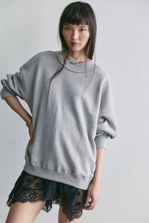 We The Free Palm Springs Pullover (Heather Grey) - Free People