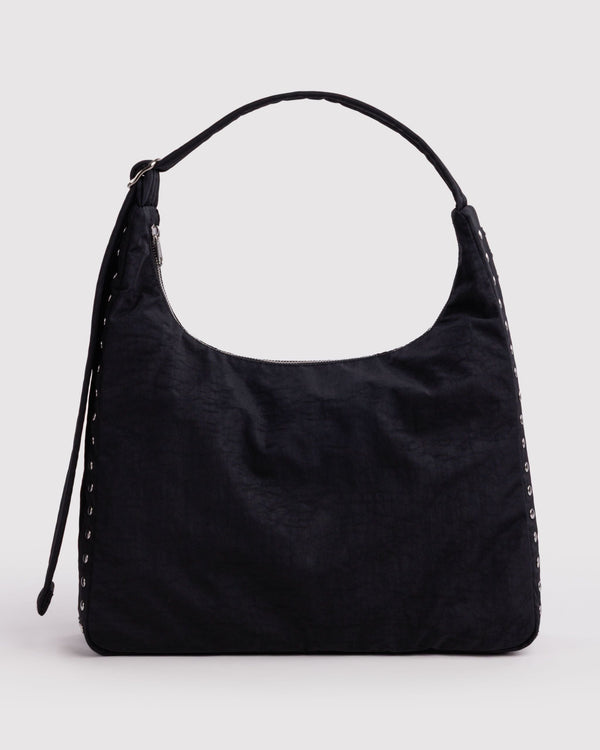 Nylon Shoulder Bag Studs - Black