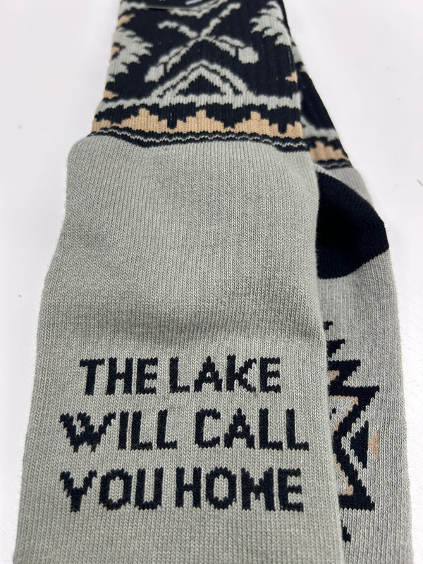 Cabin Socks - The lake will call you home
