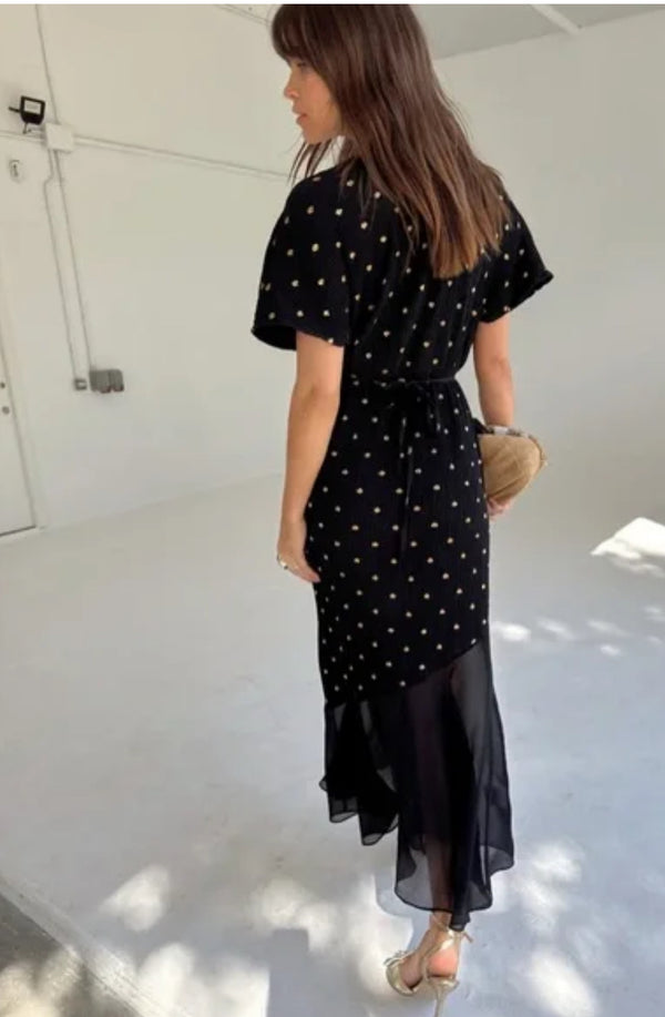 Never Fully Dressed UK - Plisse Fifi Dress - Black
