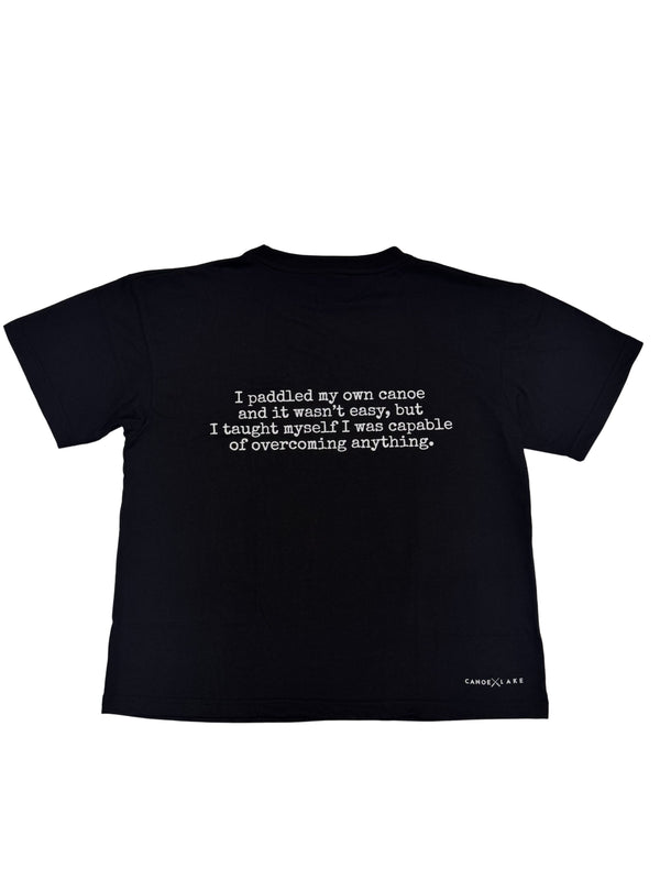 Canoe-Overcome Anything - Black Unisex Fit - Festival Tee