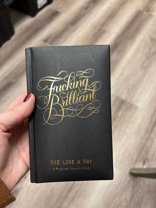 One Line A Day Journal (Black) (Fucking Brilliant)