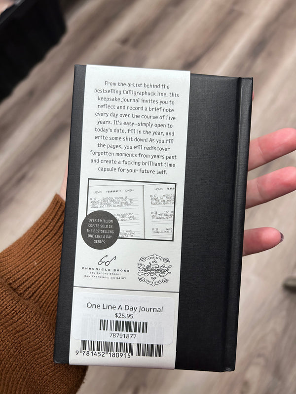 One Line A Day Journal (Black) (Fucking Brilliant)