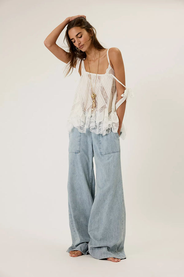 Free People - Breezy Pull On Denim - Dusk