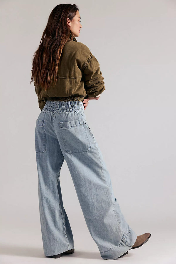 Free People - Breezy Pull On Denim - Dusk