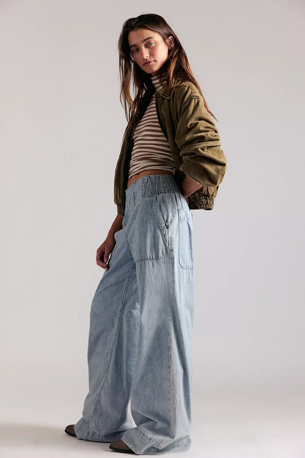 Free People - Breezy Pull On Denim - Dusk