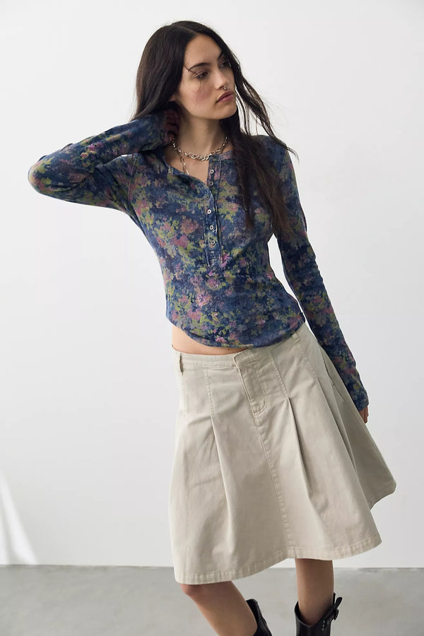 Free People Jamie Printed Henley