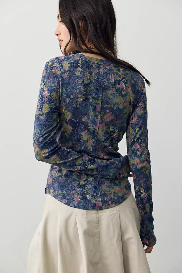 Free People Jamie Printed Henley