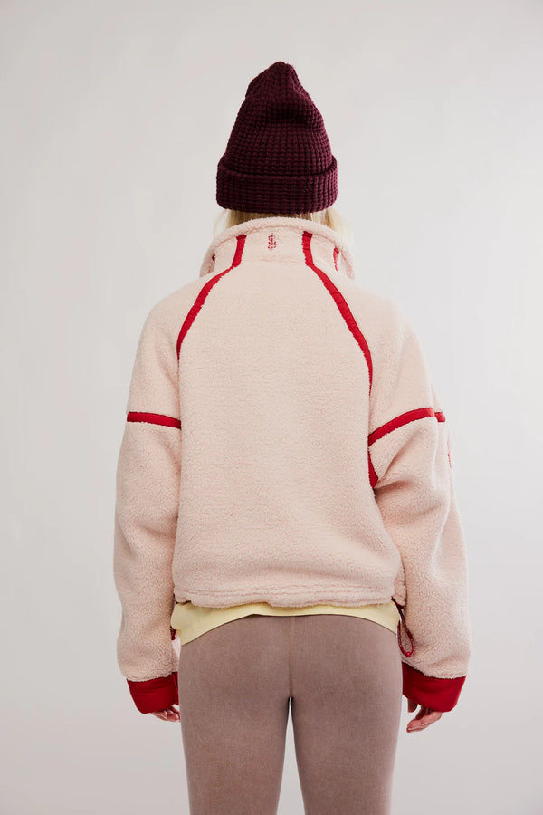Free People - Mountain High Half-Zip Fleece - Ballet Slipper