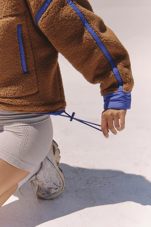 Free People - Mountain High Half-Zip Fleece - Twig
