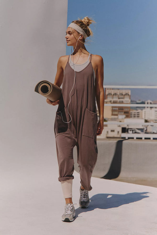Free People -Hot Shot Onesie Dark Espresso