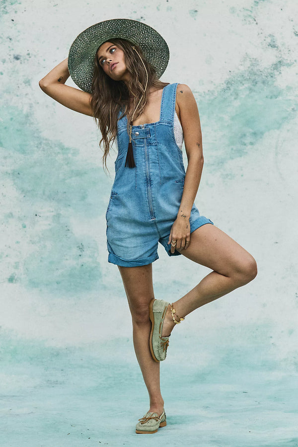 We The Free Jude Shortalls - Light Indigo