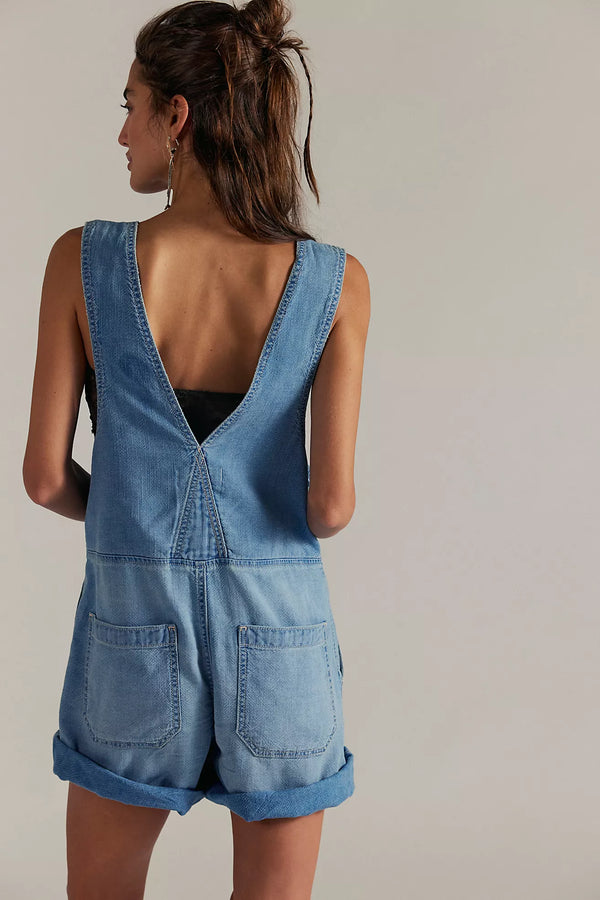 We The Free Jude Shortalls - Light Indigo