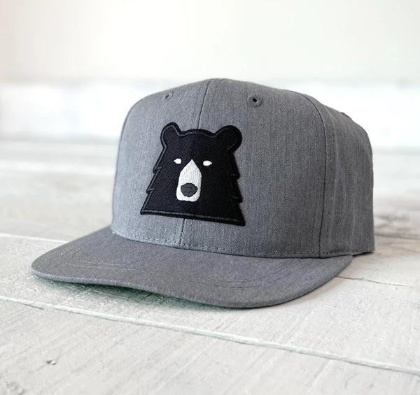 North Standard - Youth / Kids Grey Bear Snapback Hat (Copy)