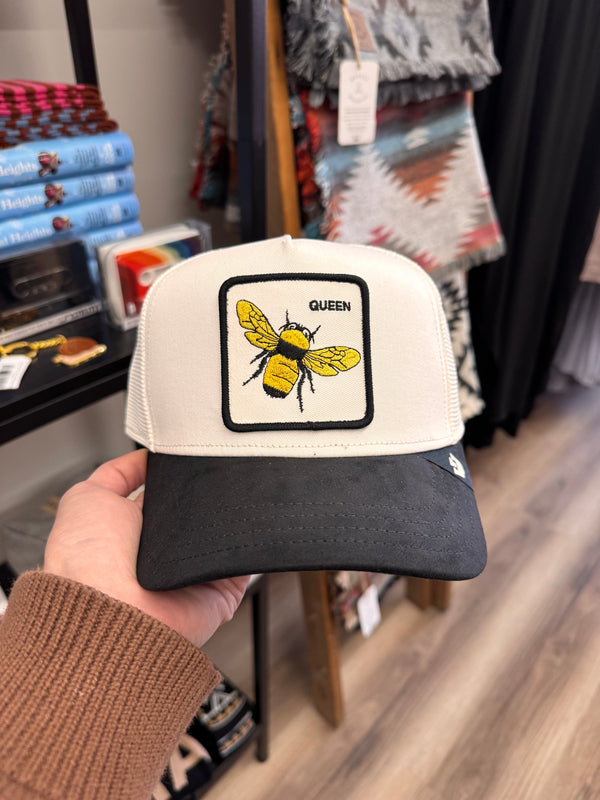 Goorin Bros - Queen Bee Mesh back - Ivory w/ Black suede brim