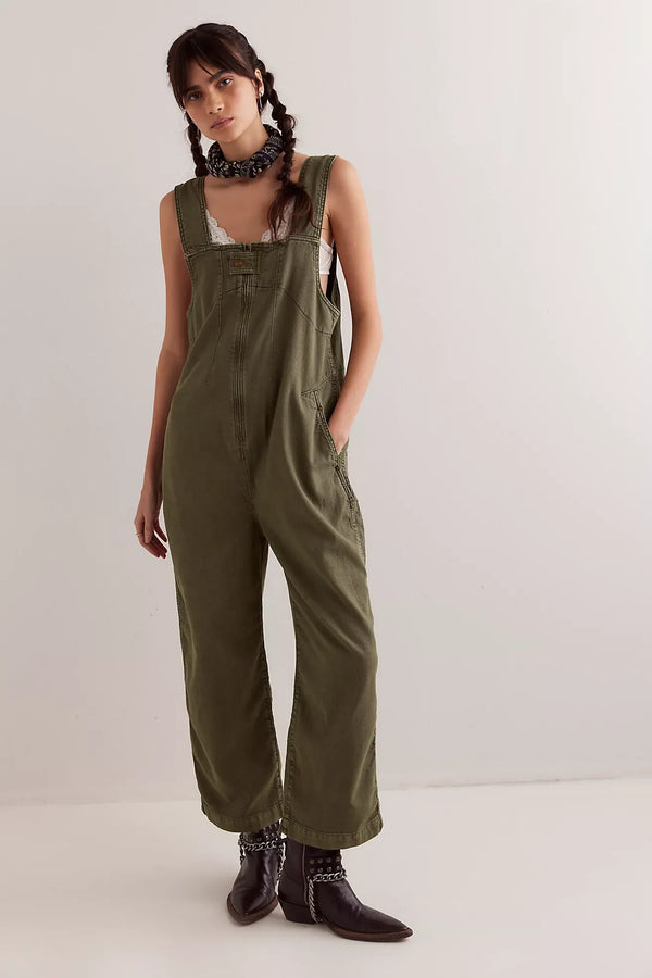 Jude One Piece Overalls - Verdant Green
