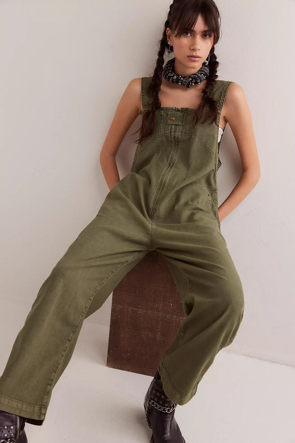 Jude One Piece Overalls - Verdant Green
