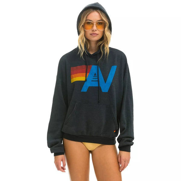 Aviator Nation Logo Pullover Hoodie - Charcoal