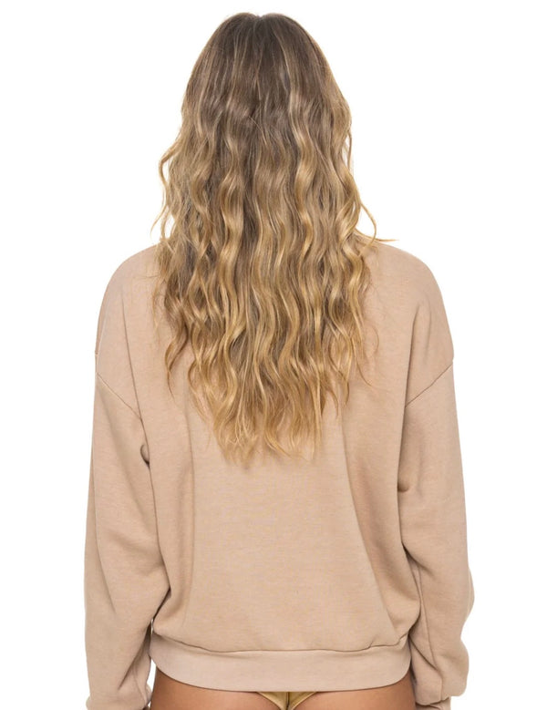Aviator Nation 5-Stripe Related Unisex Crew Shirt - Sand