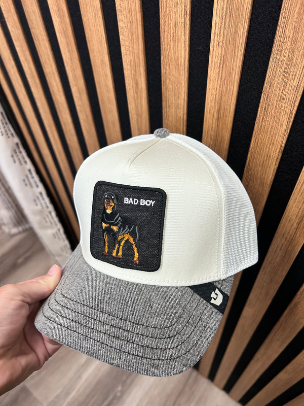 Goorin Bros - Bad Boy - Ivory hat & Grey Brim