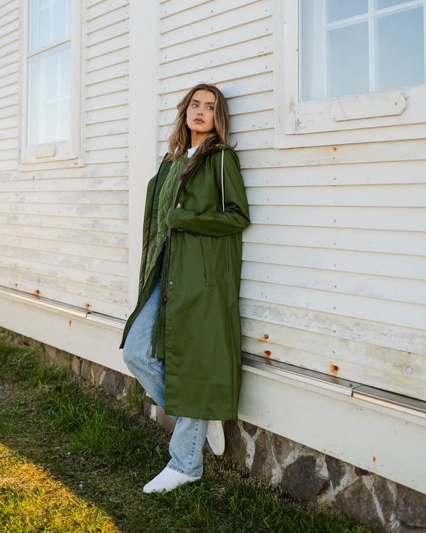 Mernini Raincoat - 42" - Chive Green