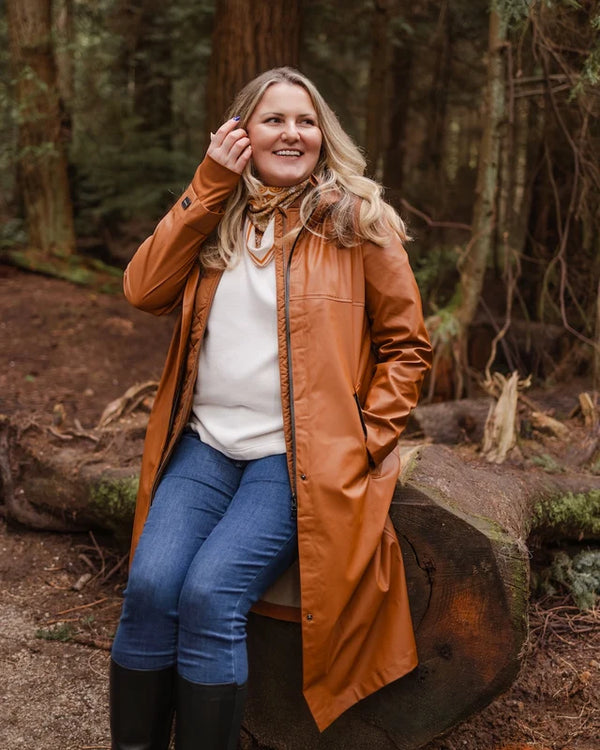 Mernini Raincoat - 48" - Caramel
