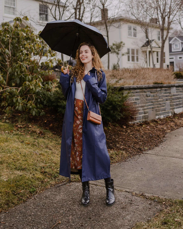 Mernini Raincoat - 42" - Midnight Blue