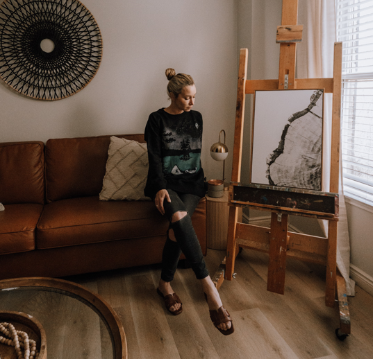 Canoe-Overcome Anything - Raglan Shoulder Regular Length Crew