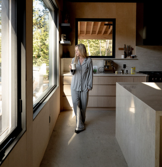 Cabin Pajama Modal Set - Apres - Heathered Grey