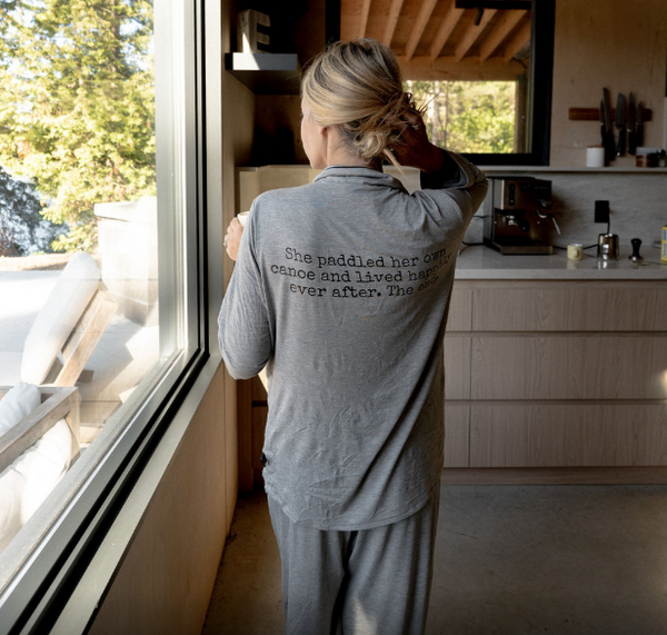 Cabin Pajama Modal Set - Apres - Heathered Grey