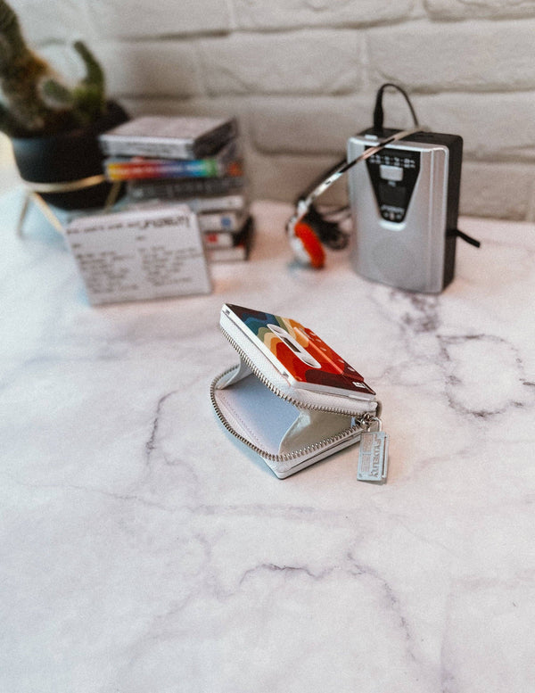 Retro Cassette Wallet | 80s Card Holder Coin Purse | Groovy