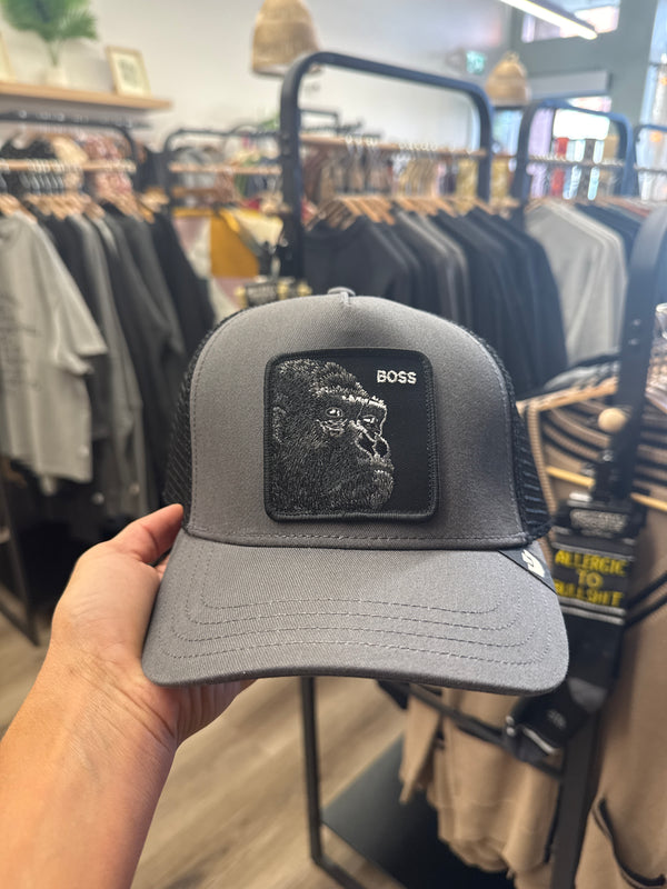 Goorin Bros - Boss Gorilla - Mesh back - Grey & Black