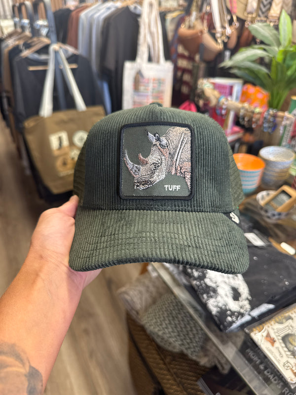 Goorin Bros - Tuff Rhino - Olive Green Cord Mesh back